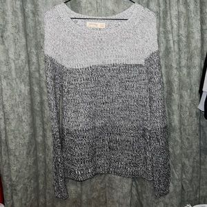 Tricolor ombré sweater